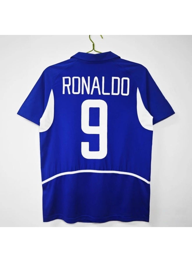 Ronaldo 2002 Brazil away retro football uniform #9 RONALDO retro football jersey A gift for fans and friends - Image 1